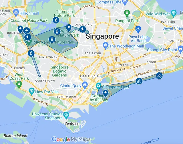 How To Spend One Day Hiking and Cycling In Singapore - Map Included ...