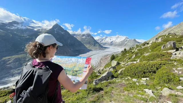 Aletsch Glacier hike map