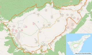 Map of Teide National Park
