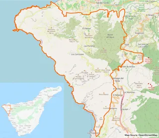 Map of Rural de Teno Park, Tenerife