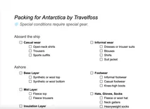 Packing for Antarctica by Travelfoss