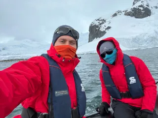 Zodiac cruising on a windy day