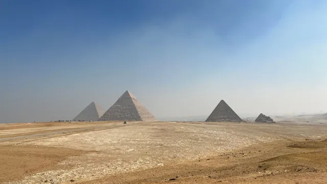 3 king pyramids and some queens' pyramids