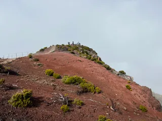 Pico Ruivo surrounded by fog